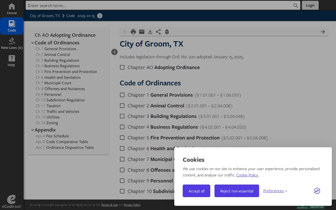 Groom criminal history municipal court and offenses code page