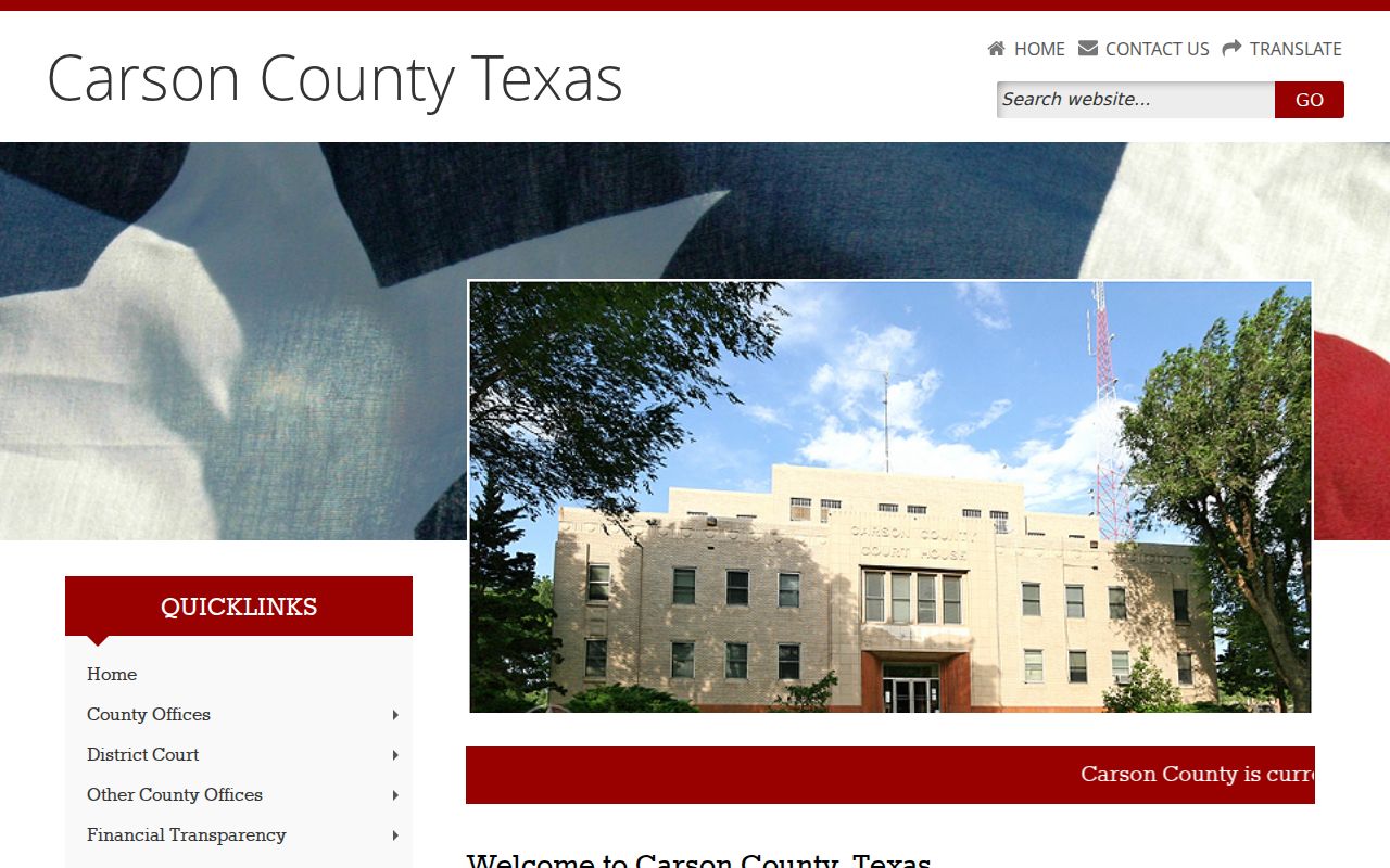 Carson County criminal records courthouse and office hours